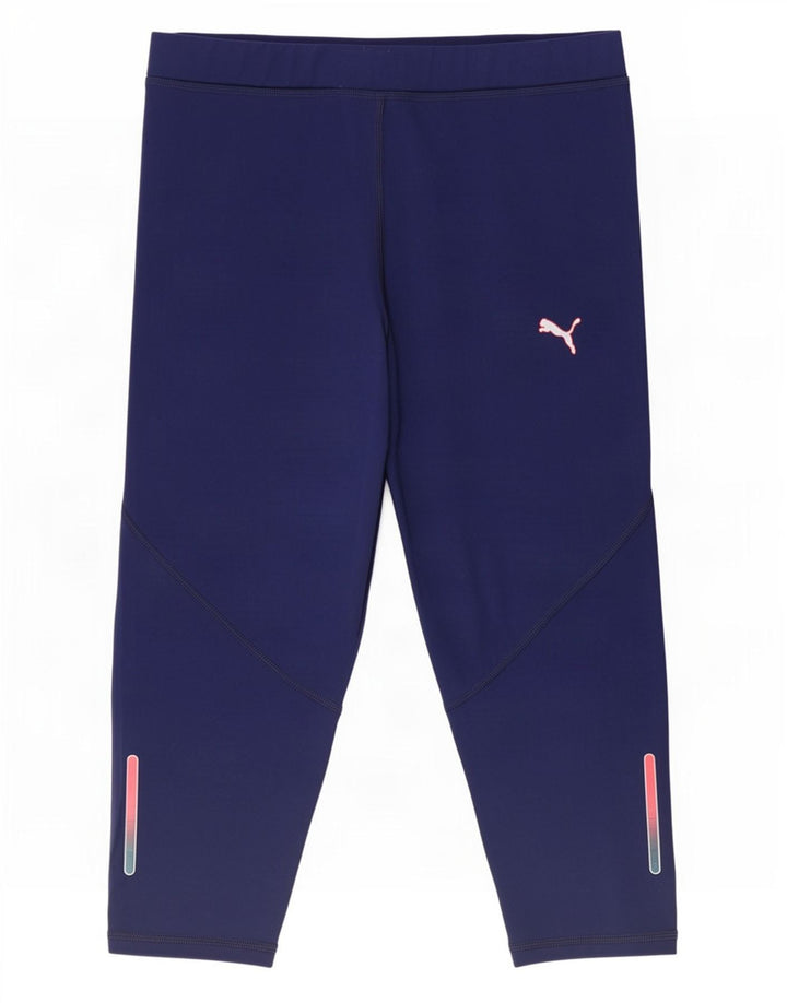 Leggings Capri Puma pentru femei UK 10 Small, bleumarin, poliester
