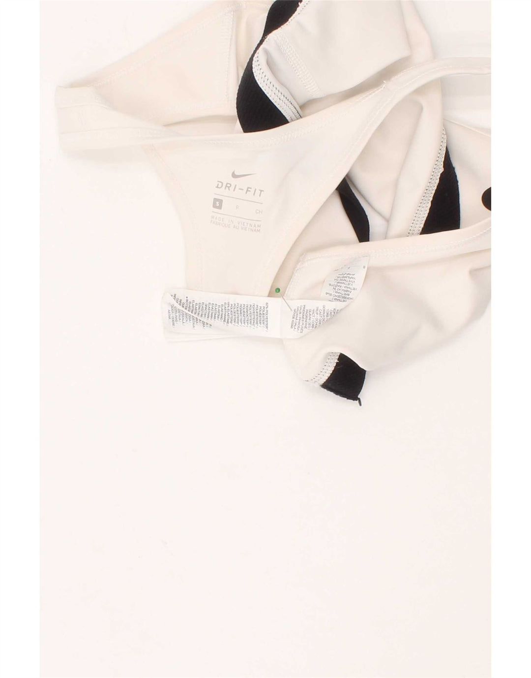 Sutien sport Nike Dri Fit pentru femei Top mic, alb, poliester sport