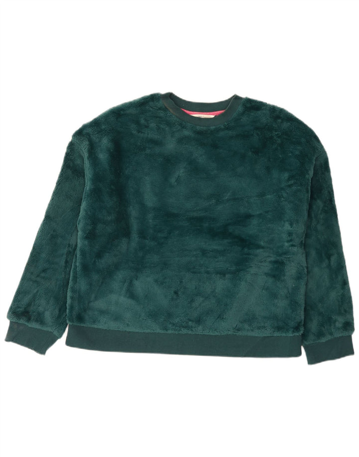 Pulover din velur pentru femei Marks & Spencer, UK 14, verde mediu