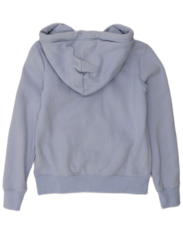 Pulover Superdry pentru femei cu fermoar supradimensionat, UK 6 XS, bumbac albastru