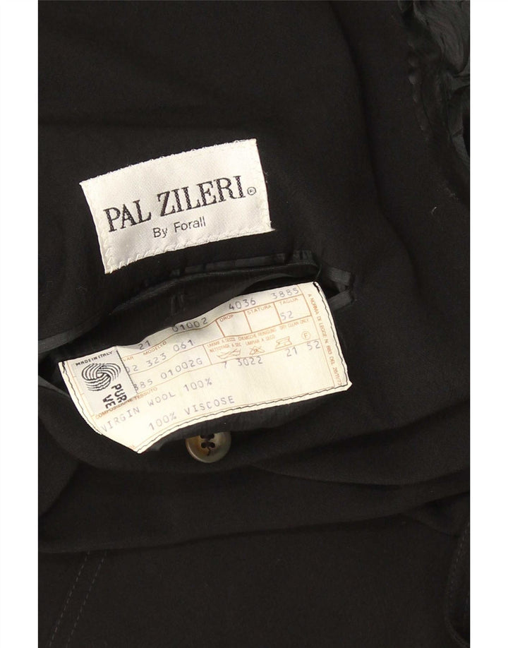 Jachetă Blazer pentru bărbați Pal Zileri IT 52 XL Lână virgină neagră