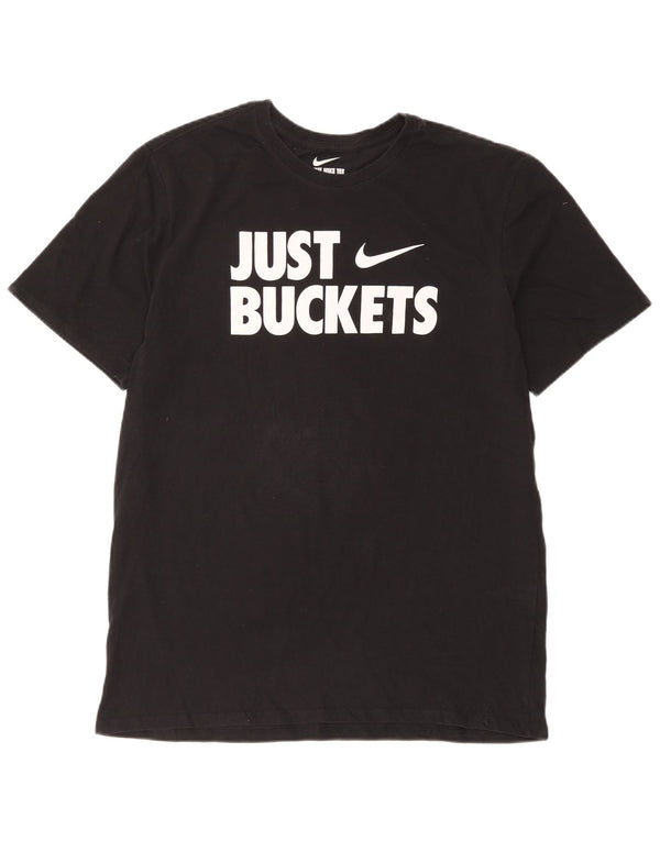 Tricou grafic Nike Dri Fit pentru bărbați Top XL bumbac negru