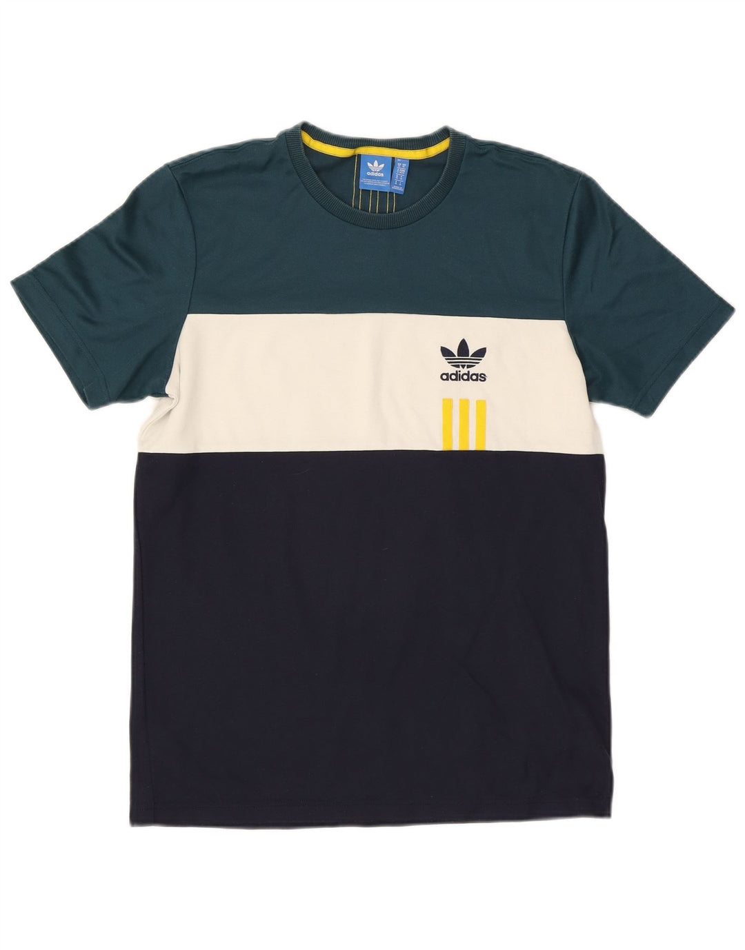 Tricou pentru bărbați Adidas Top mediu multicolor din bumbac color bloc