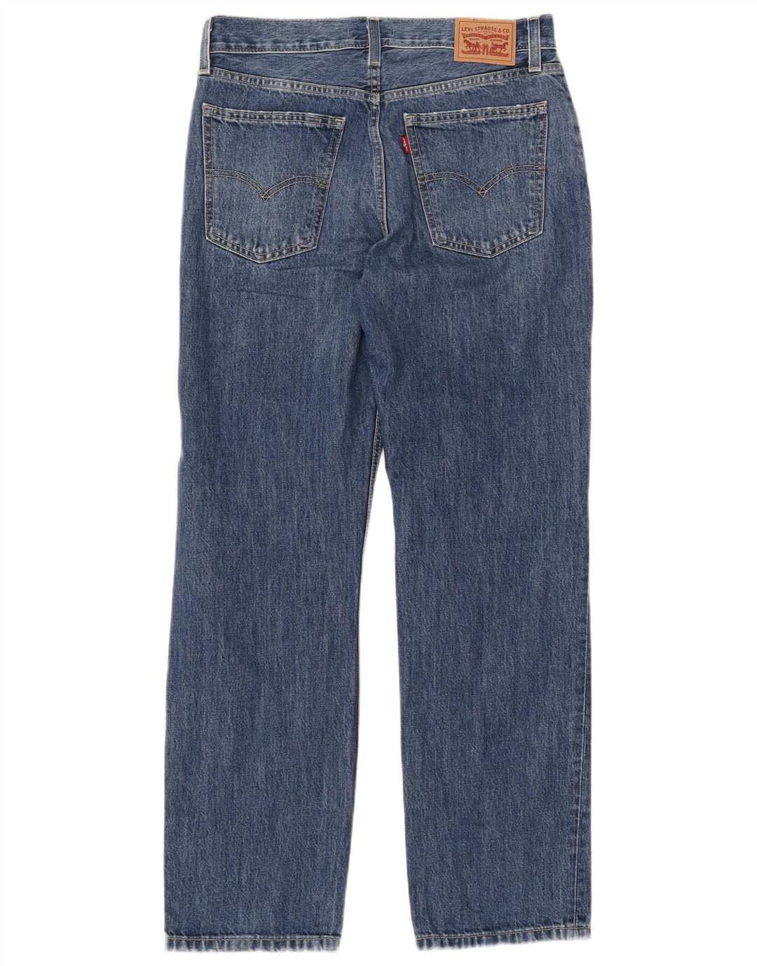 Blugi drepți distressed Distressed Womens LEVI'S Low Pro W28 L31 Bumbac albastru