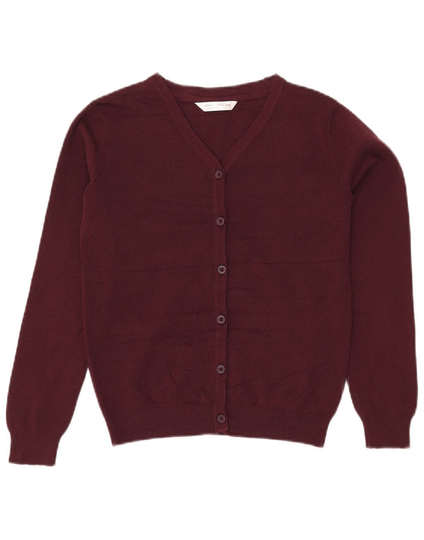 Pulover cardigan pentru fete John Lewis 9-10 ani bumbac burgundă