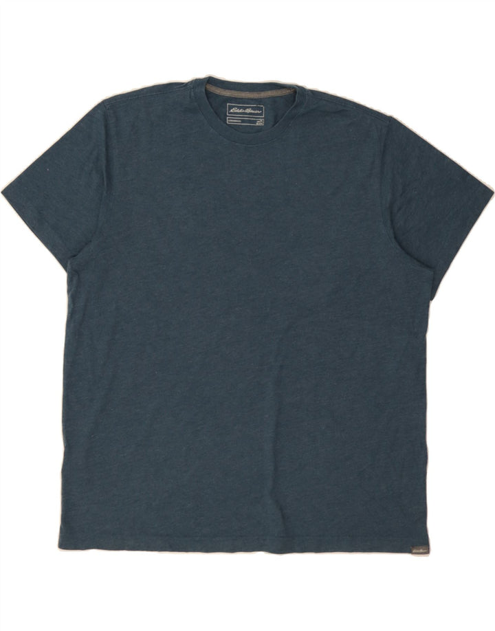 EDDIE BAUER Mens T-Shirt Top XL Blue Cotton Vintage Eddie Bauer and Second-Hand Eddie Bauer from Messina Hembry 