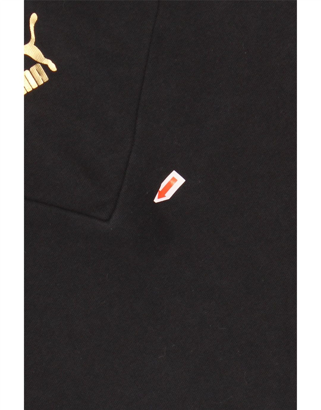 Pulover PUMA pentru fete Crop Graphic, 11-12 ani, bumbac negru color bloc