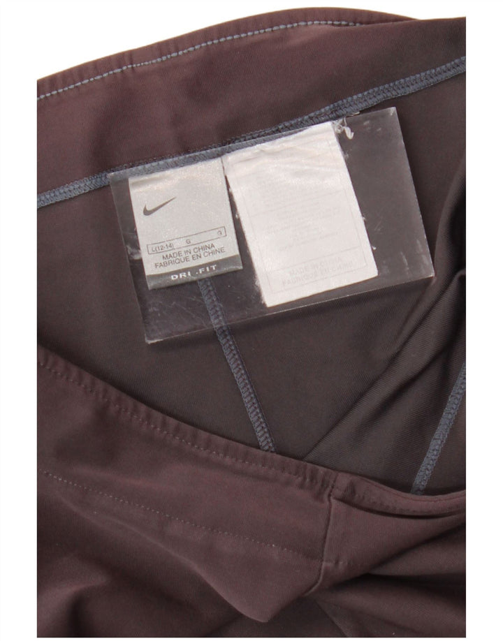 Pantaloni de trening NIKE Dri Fit Capri pentru femei Marea Britanie 12/14, bumbac gri mare