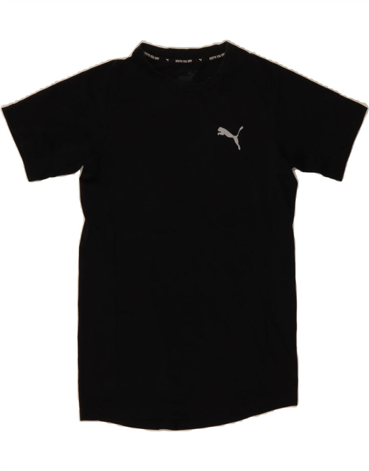 PUMA Girls T-Shirt Top 11-12 Years  Black Vintage Puma and Second-Hand Puma from Messina Hembry 