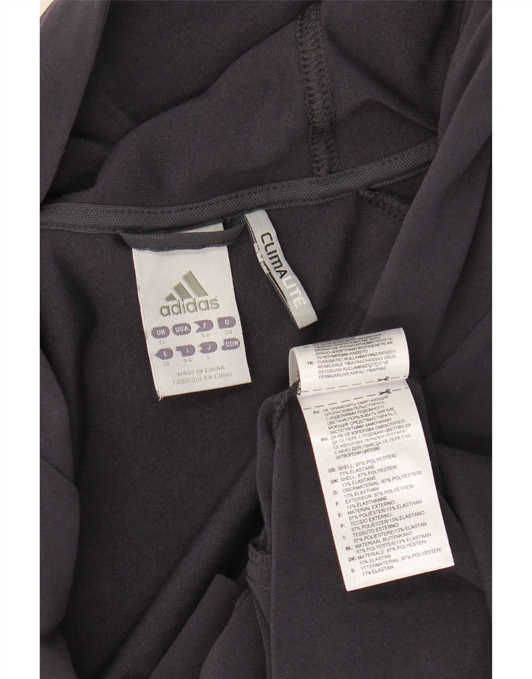 Pulover Adidas pentru femei Graphic Zip Hoodie UK 12 Medium Bleumarin Poliester