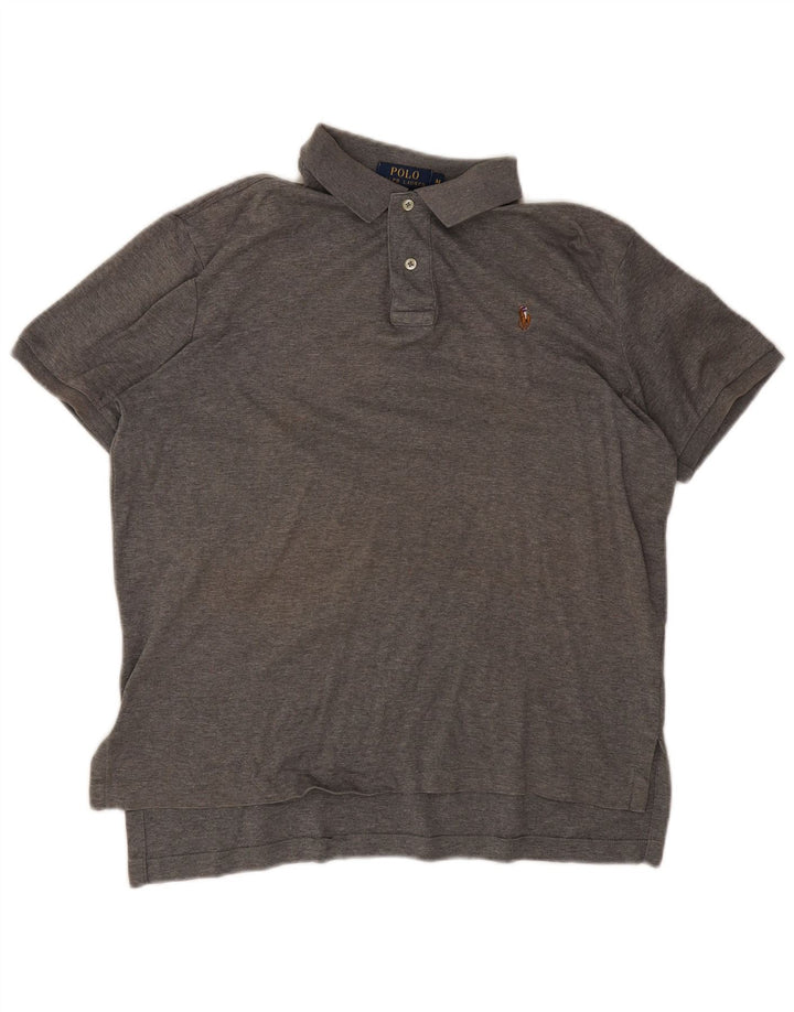 Cămașă polo Polo Ralph Lauren pentru bărbați, gri mediu
