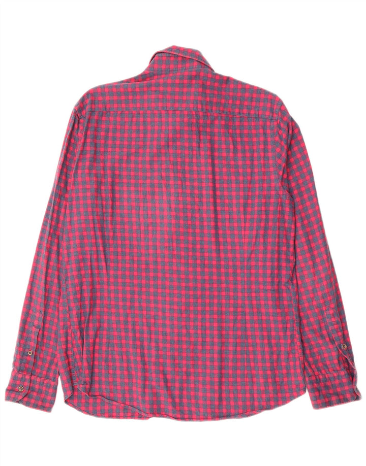 Cămașă de flanel pentru bărbați MASSIMO DUTTI, mare, roșu, din bumbac