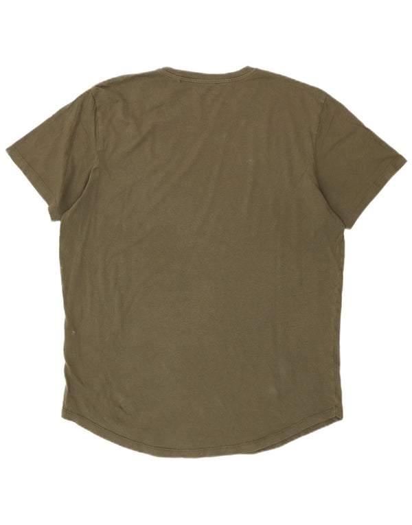 Jack & Jones Bărbați Tricou Top XL Kaki Bumbac