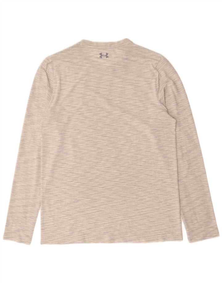 Under Armour pentru bărbați Heat Gear Top cu mânecă lungă, mare, gri pete
