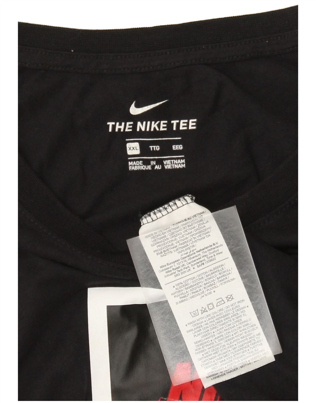 Tricou grafic pentru bărbați Nike Top 2XL bumbac negru