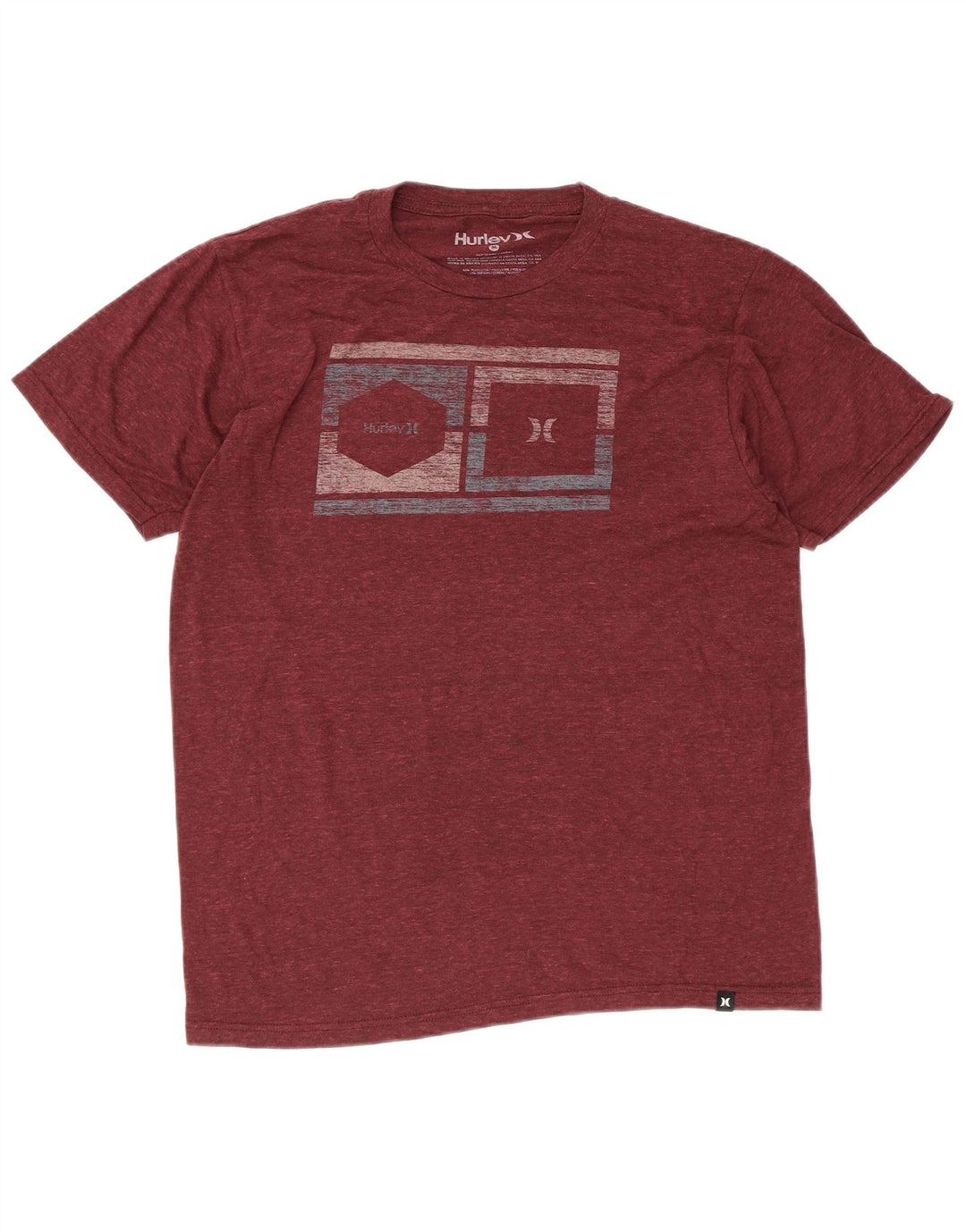 Tricou grafic pentru bărbați Hurley Top Medium Maroon Poliester