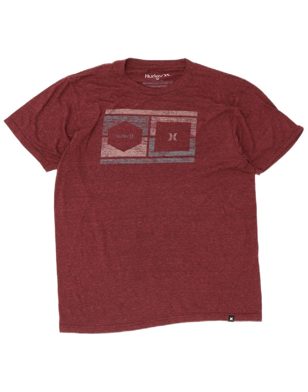 Tricou grafic pentru bărbați Hurley Top Medium Maroon Poliester