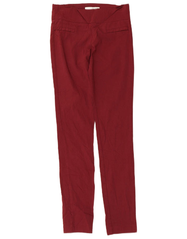 Guess Pantaloni skinny casual pentru femei Mici W24 L29 Burgundy Rayon