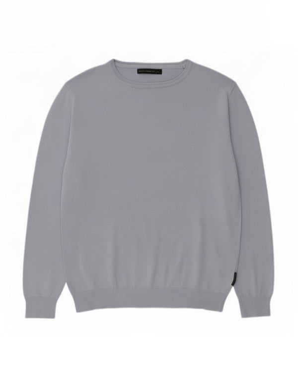 Pulover pentru bărbați French Connection, cu gât de barcă, XL, bumbac, albastru