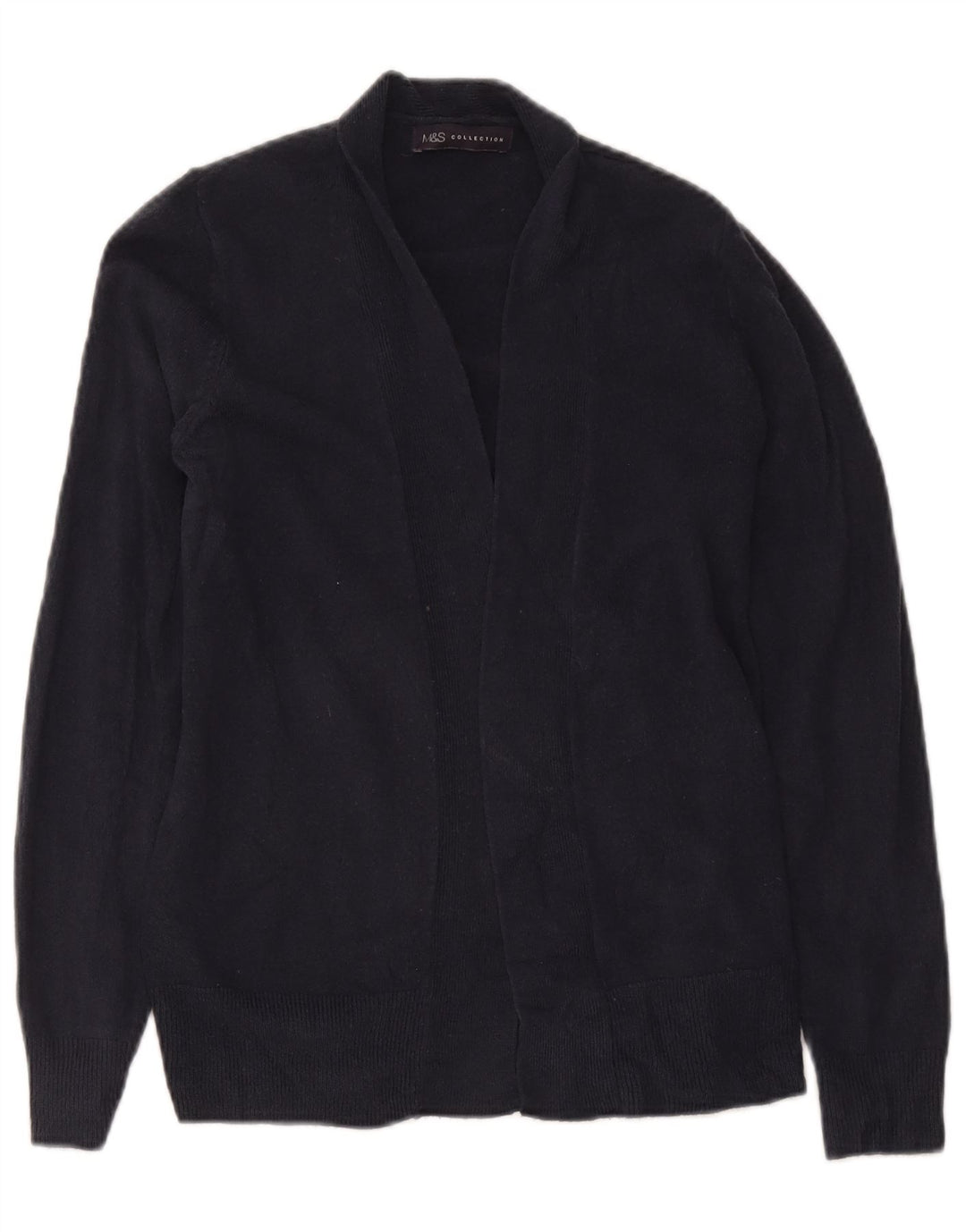 Pulover cardigan deschis pentru femei Marks & Spencer, acrilic, albastru marin mic