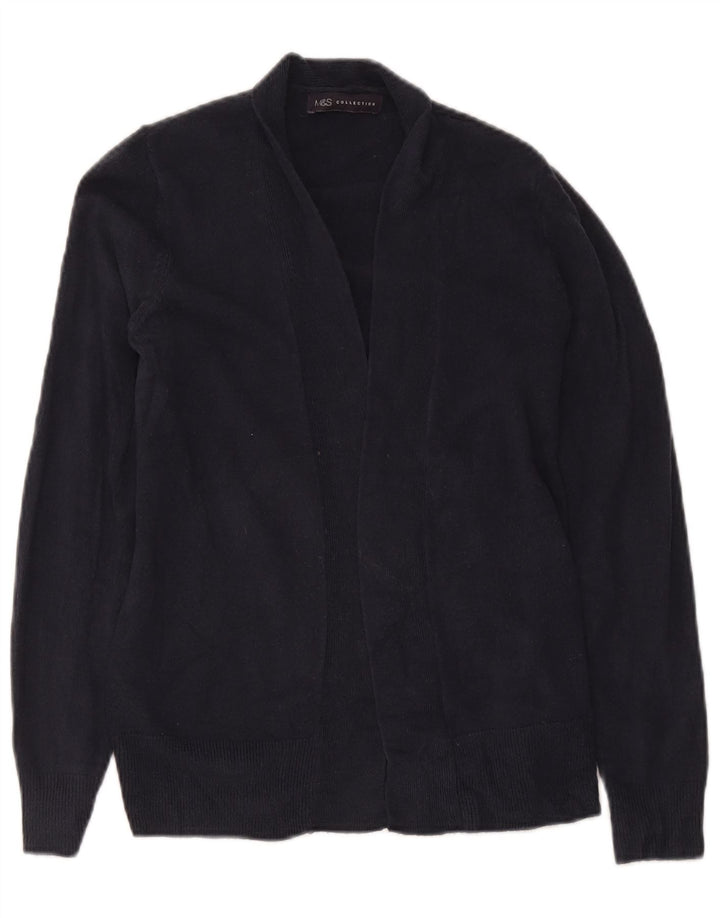 Pulover cardigan deschis pentru femei Marks & Spencer, acrilic, albastru marin mic