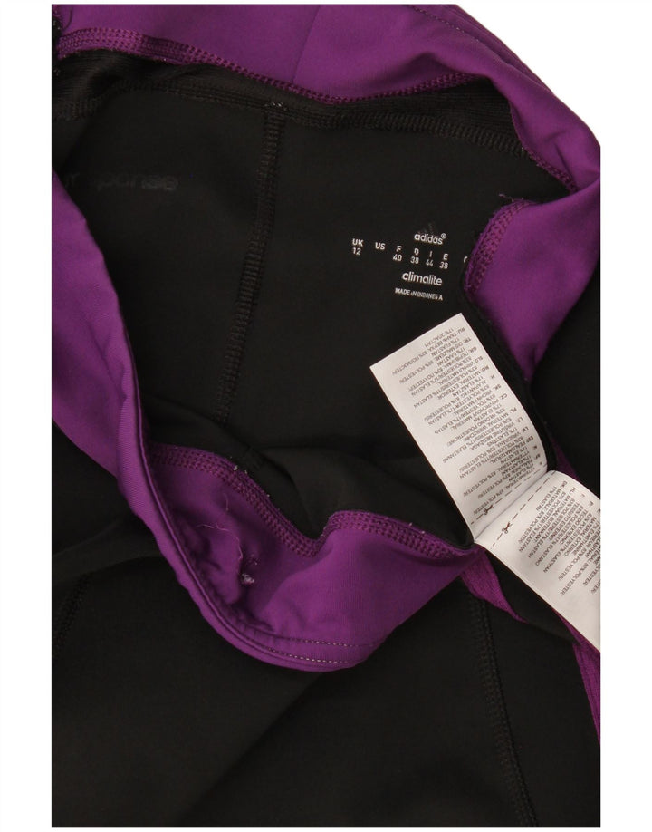 Leggings Adidas Climalite Capri pentru femei UK 12 Medium Black Colorblock