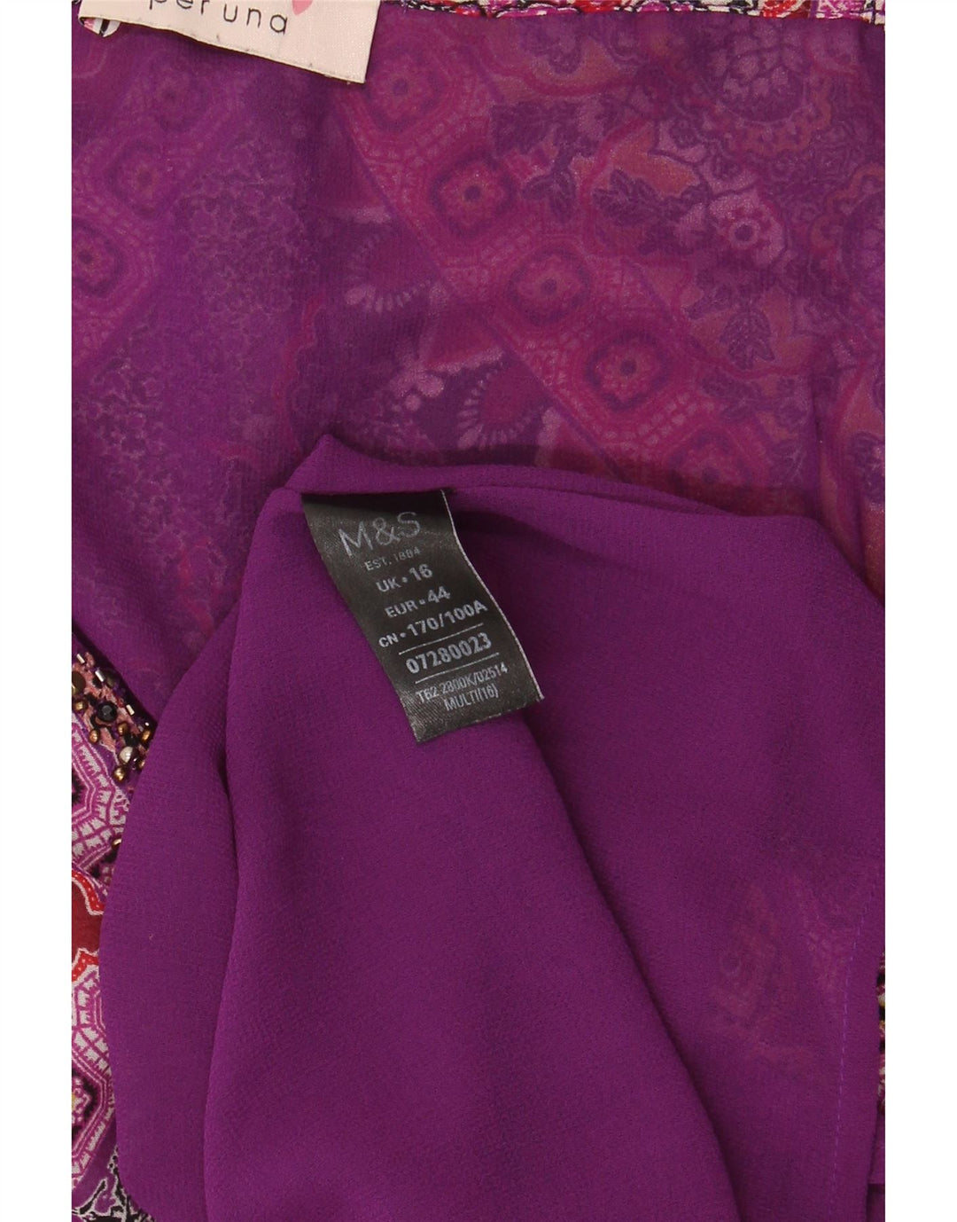 Rochie de soare pentru femei Marks & Spencer UK 16, mare, multicolor, din poliester floral