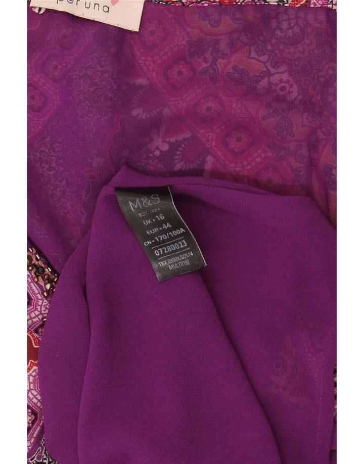 Rochie de soare pentru femei Marks & Spencer UK 16, mare, multicolor, din poliester floral