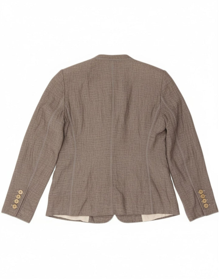 Blazer pentru femei Armani Collezioni, cu 2 nasturi, IT 46, mare, gri, in