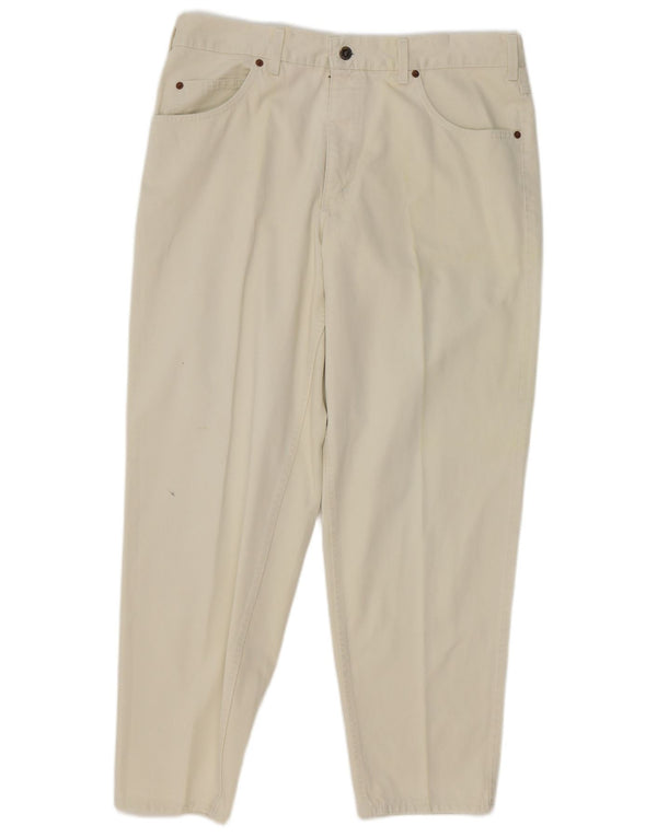 Pantaloni casual conici pentru bărbați Mustang W34 L29 alb