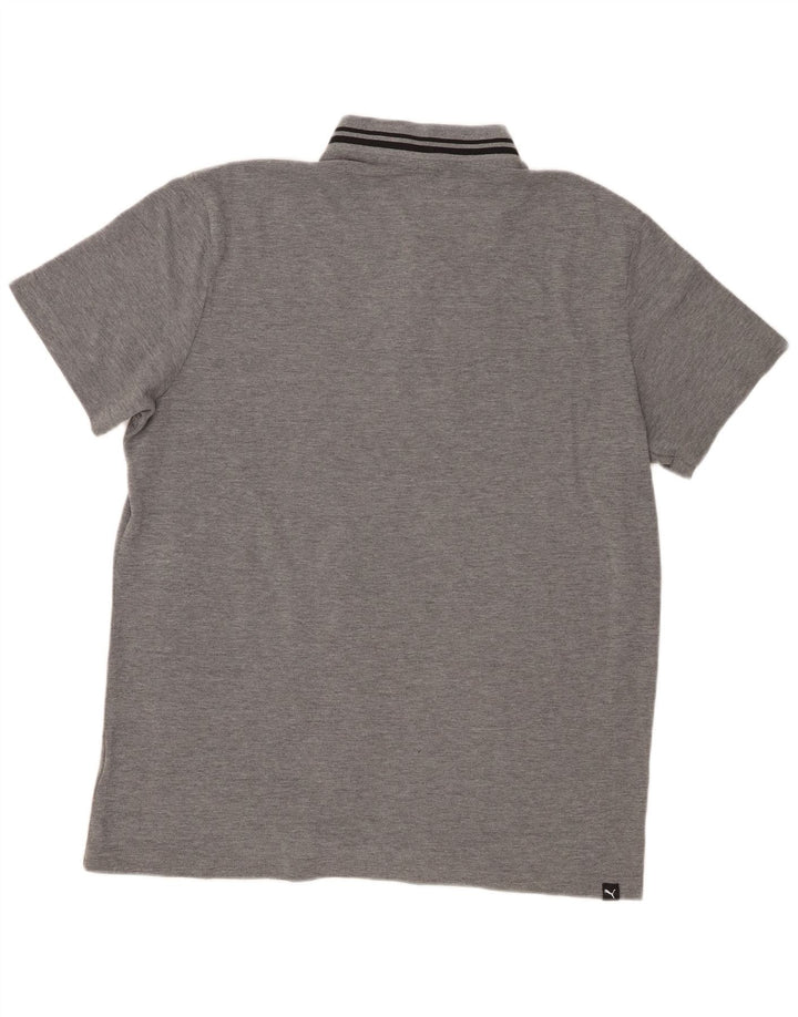Tricou polo cu grafică Puma pentru bărbați, mare, gri