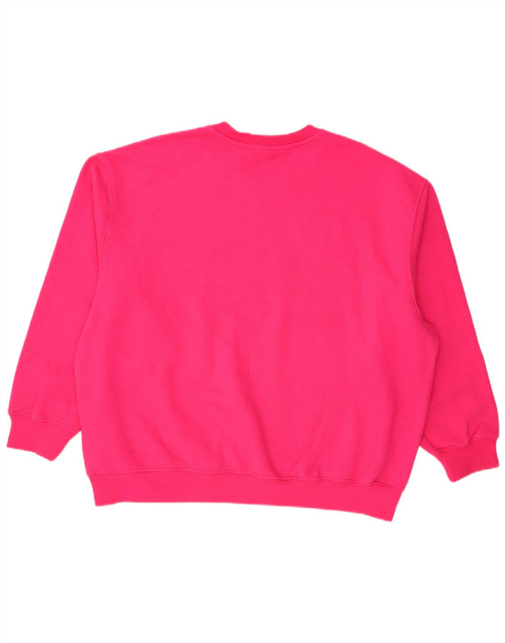 Pulover supradimensionat pentru femei Adidas UK 12/14 Poliester roz mediu