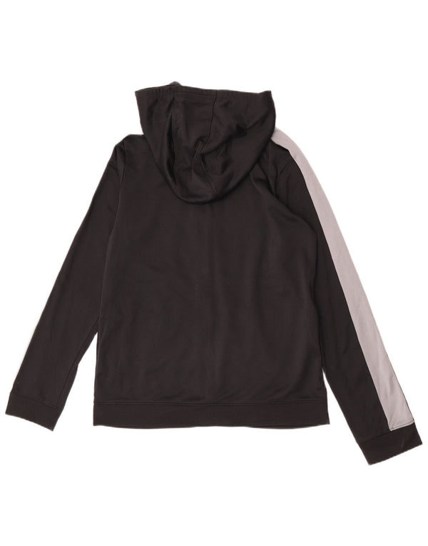 Pulover cu capota cu fermoar Under Armour pentru băieți 13-14 ani XL, negru, bloc de culoare