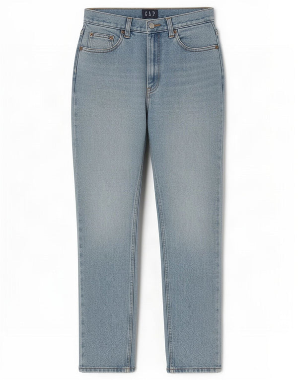 Gap Womens High Waist Slim Jeans US 10 Large W27 L30 Blue Cotton