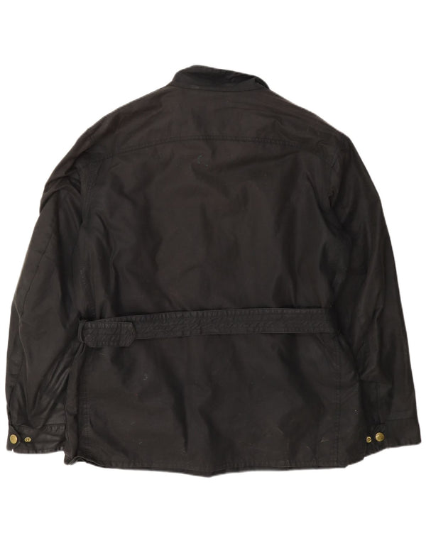 Jachetă pentru bărbați Barbour din bumbac cerat UK 42 XL Negru