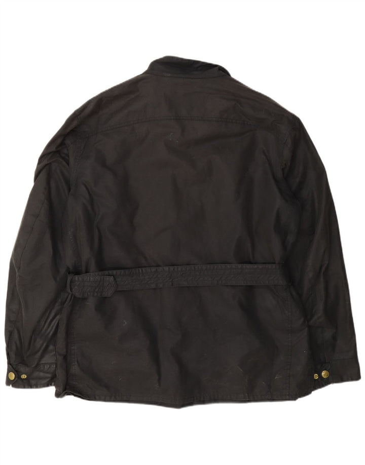 Jachetă pentru bărbați Barbour din bumbac cerat UK 42 XL Negru