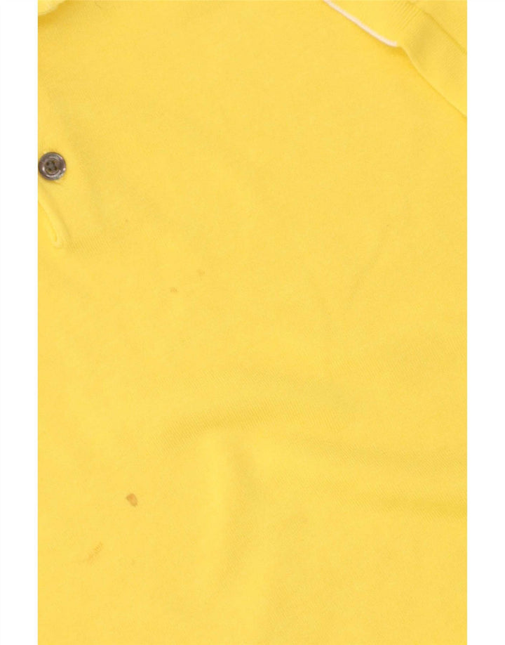 Tricou polo Massimo Dutti pentru bărbați, bumbac galben XL