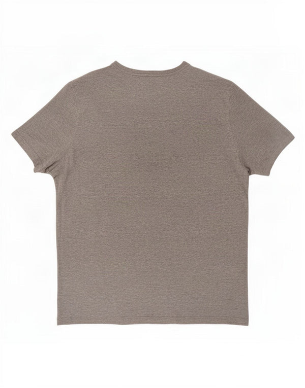 Reebok Mens Graphic T-Shirt Top XL Grey Flecked Cotton