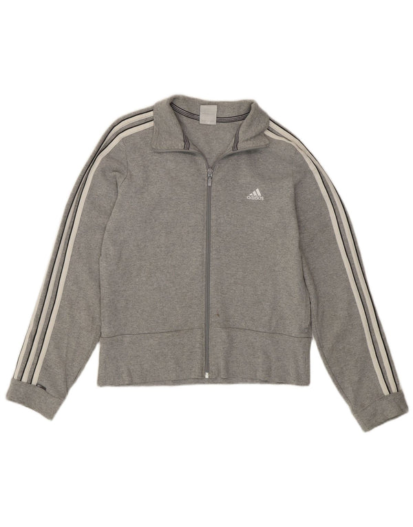 Jachetă Adidas Crop Trening Top Jacket UK 12 Bumbac Gri mediu