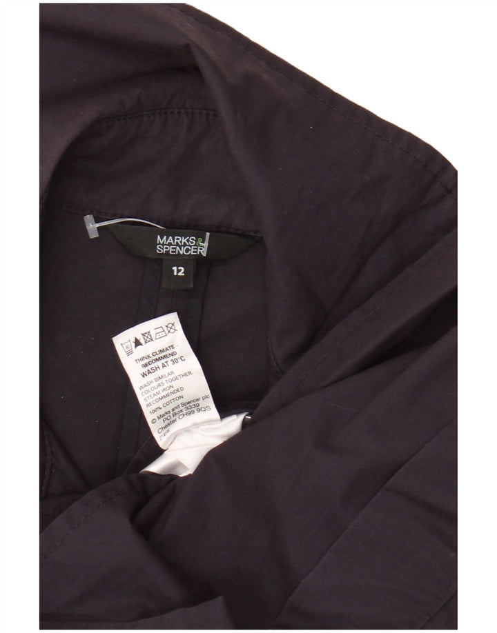 Trench pentru femei Marks & Spencer UK 12 Bumbac violet mediu