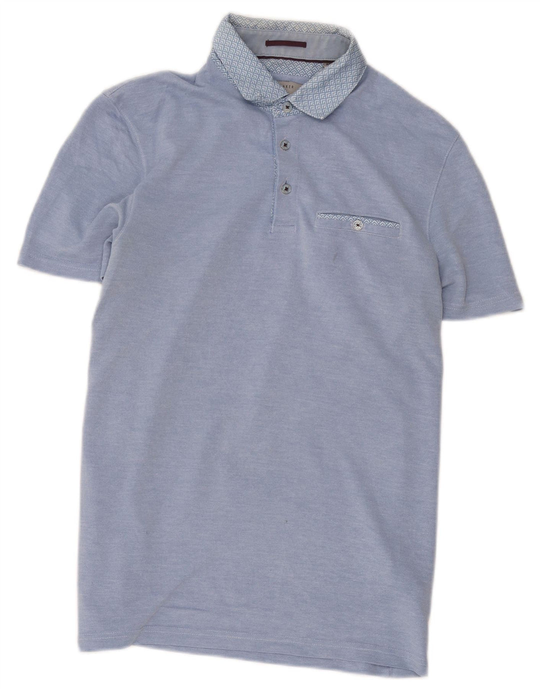 Tricou polo pentru bărbați Ted Baker Mărimea 3 Medium Blue Modal