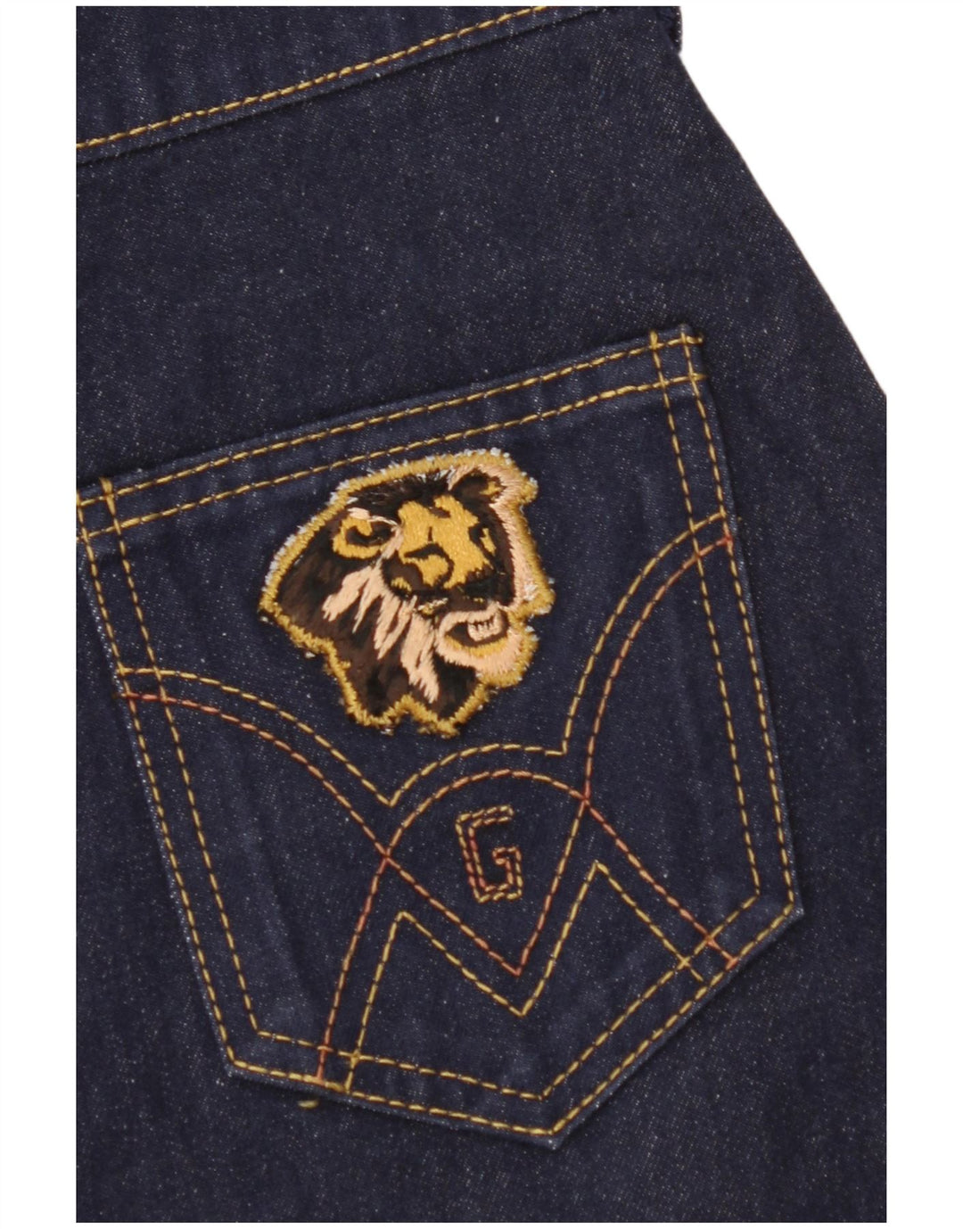 Fusta de denim grafică pentru femei VINTAGE W22 2XS Albastru
