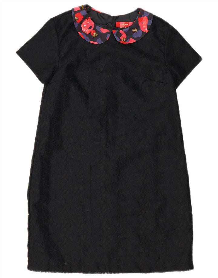 Rochie Catimini Fete Basic 11-12 Ani Negru Floral Poliester