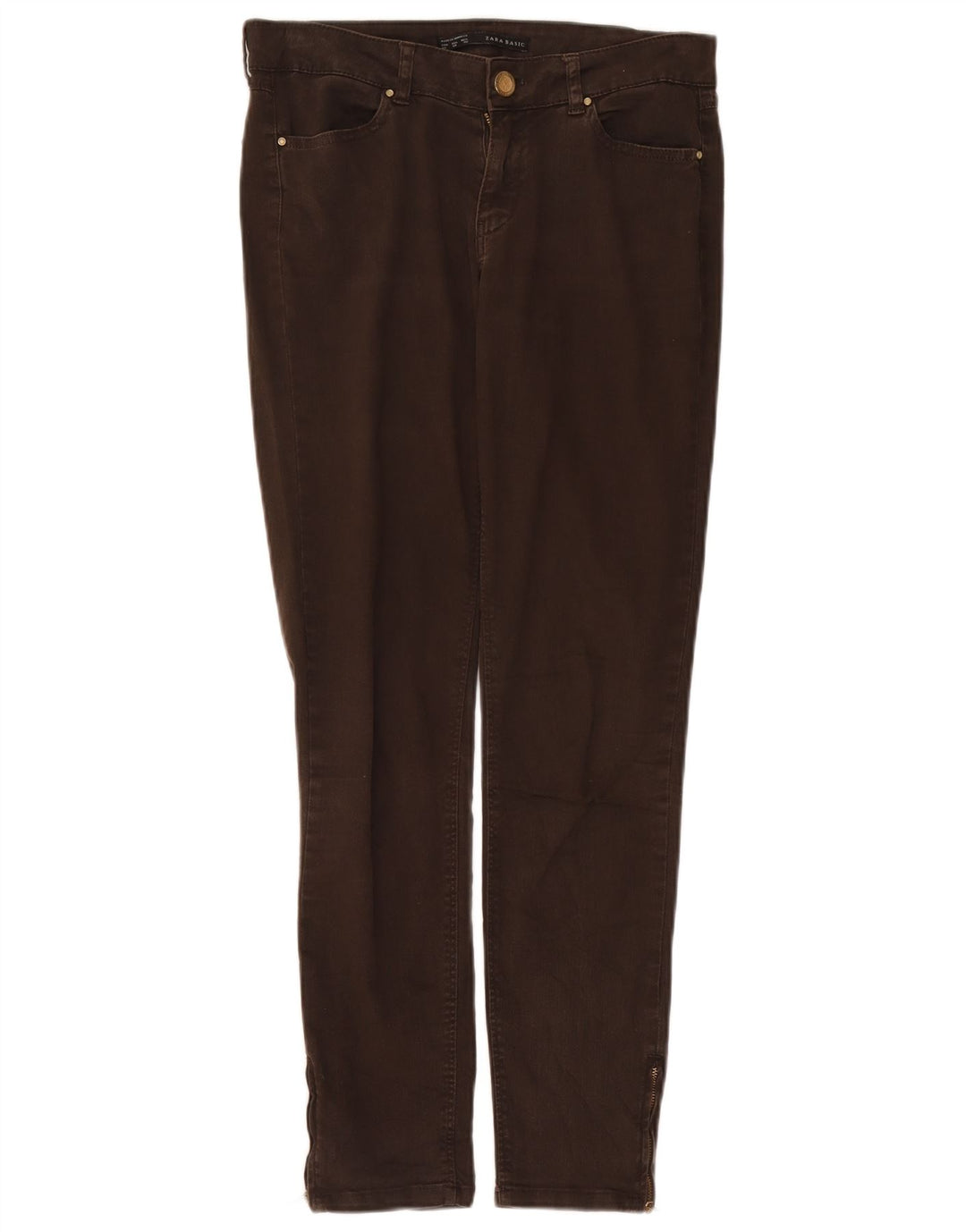 Blugi slim pentru bărbați Zara EU 40 Medium W30 L28 Maro Bumbac