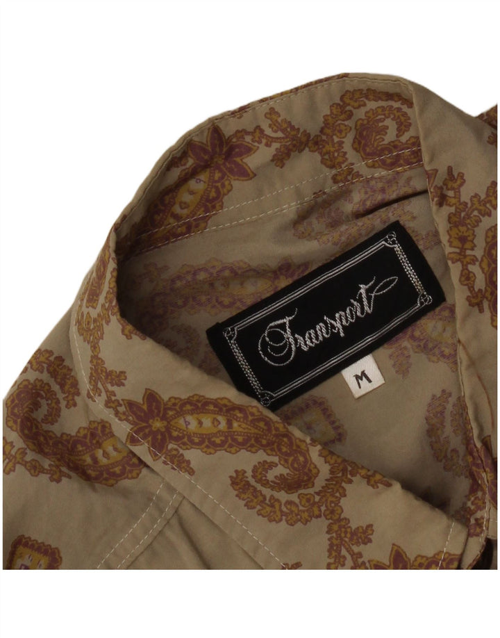 Cămașă Vintage pentru bărbați Medium Khaki Paisley