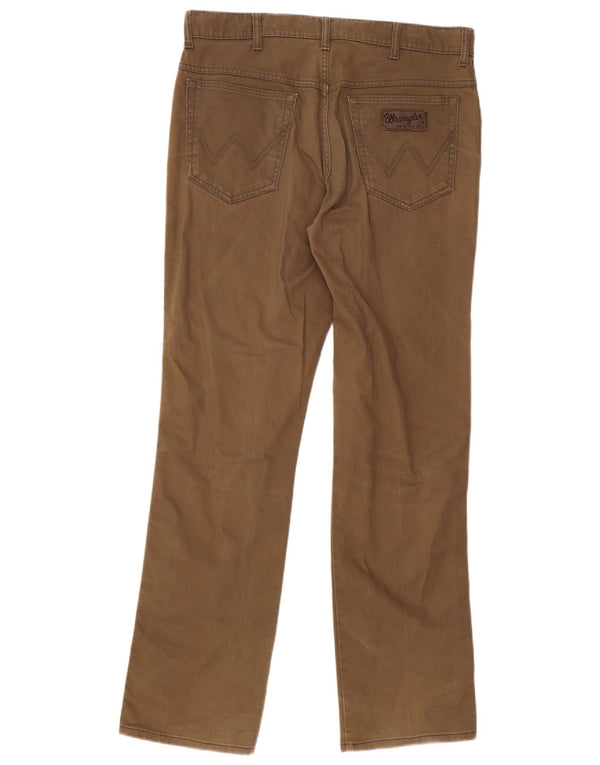 WRANGLER Pantaloni casual drepti pentru bărbați Texas Stretch W36 L34 bumbac maro