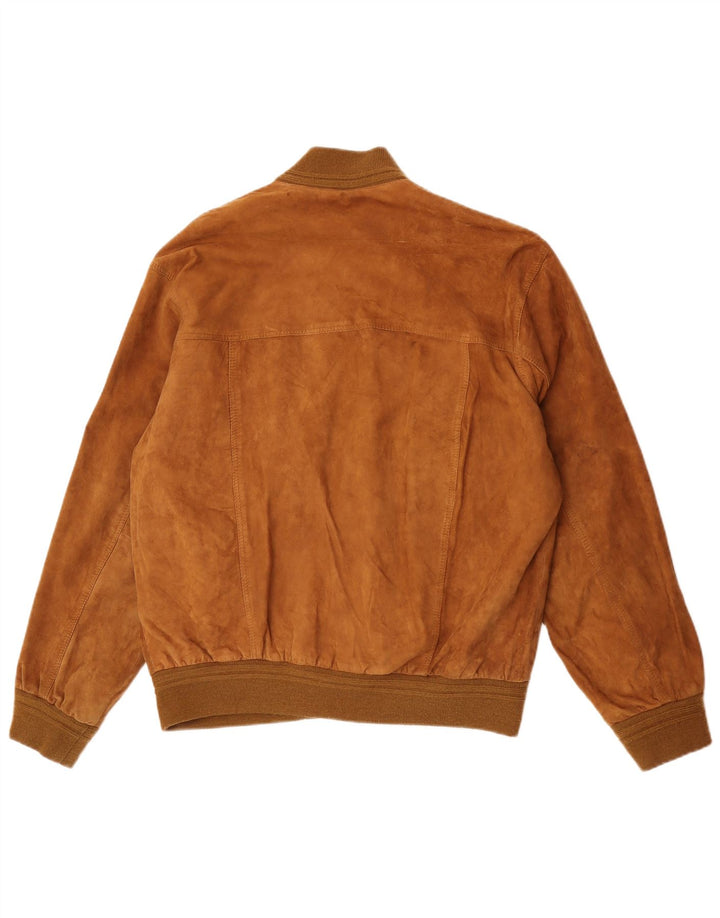 Bomber vintage pentru bărbați din piele intoarsa IT 54 2XL Bej