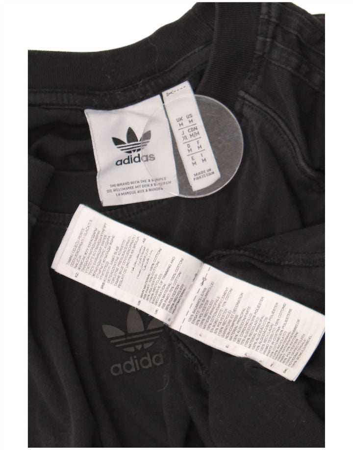 Tricou Bărbați Adidas Top Mediu Negru Bumbac