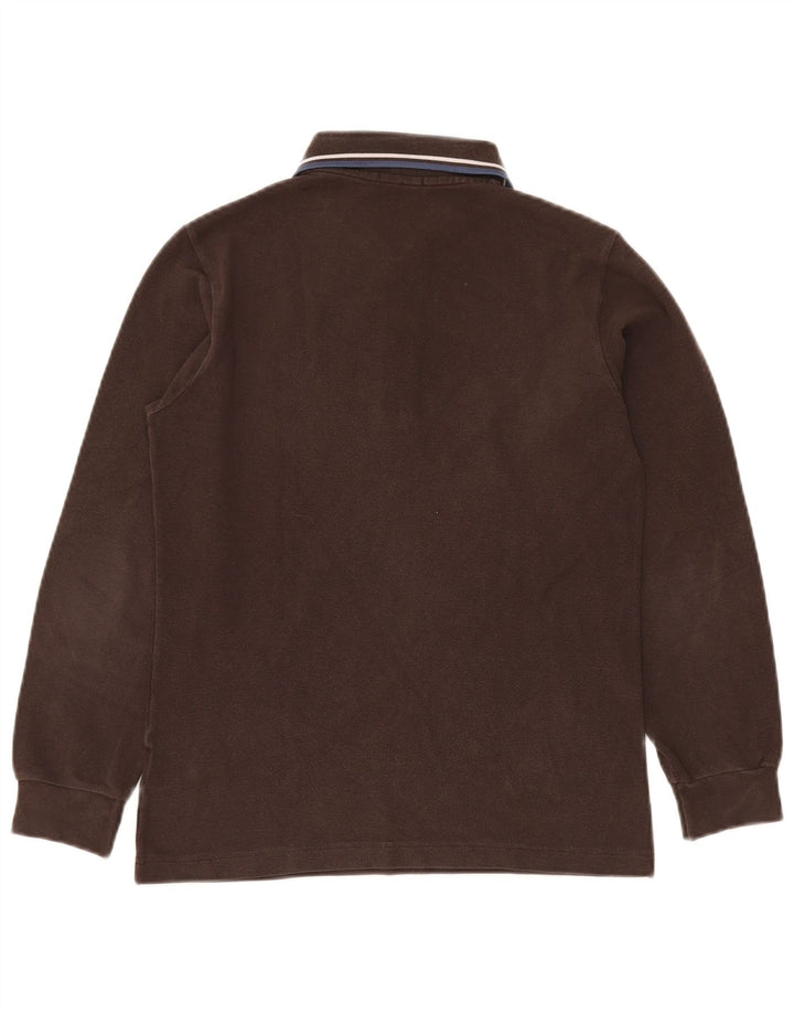 FRED PERRY Tricou polo cu maneca lunga pentru baieti 13-14 ani bumbac maro