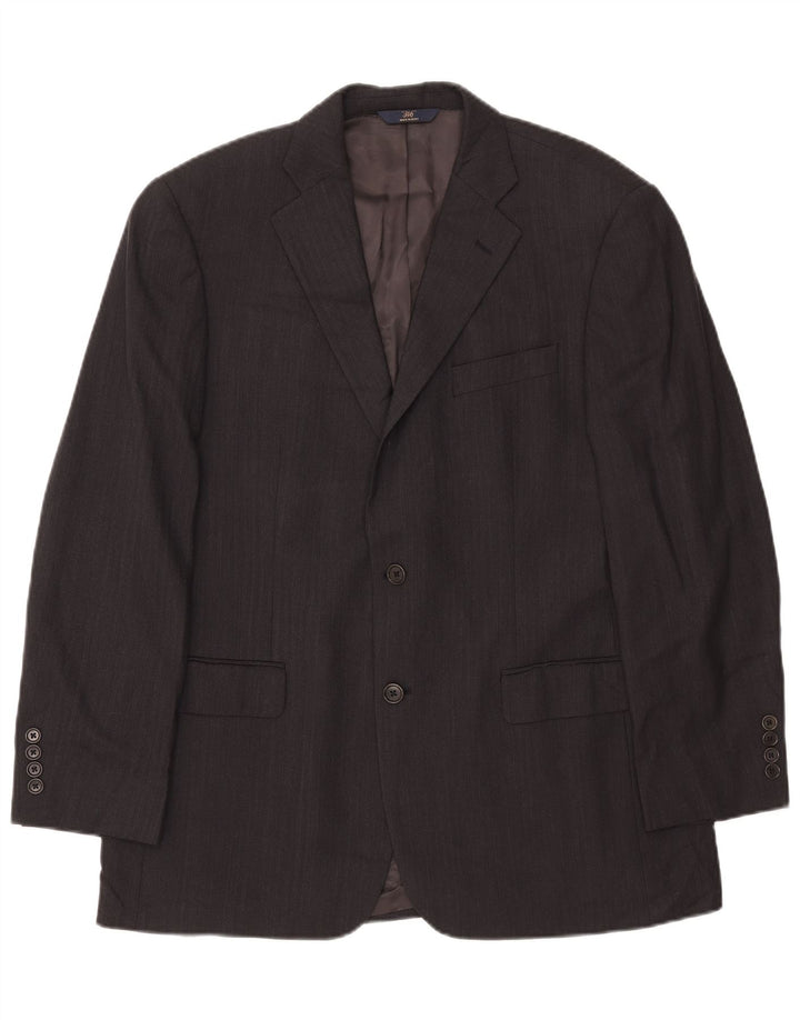 BROOKS BROTHERS Jachetă pentru bărbați 346 Blazer UK 41 Large Black Pinstripe
